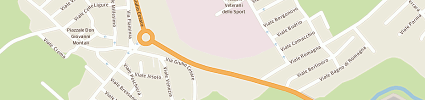 Mappa della impresa polisportiva comunale riccione a RICCIONE