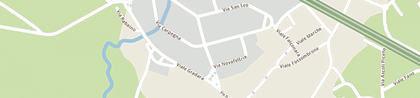 Mappa della impresa termoidraulica riccionese srl a RICCIONE