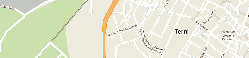 Mappa della impresa b e m sas di morosi margherita e c a TERNI