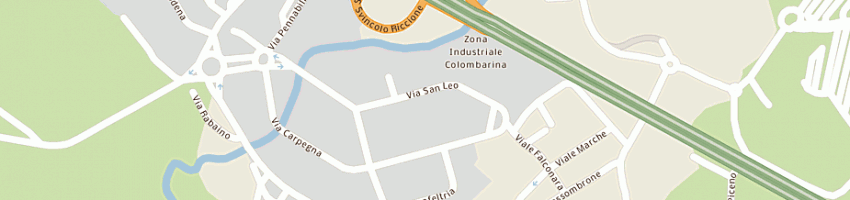 Mappa della impresa astral italia spa a RICCIONE