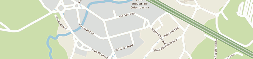 Mappa della impresa dicar srl a RICCIONE