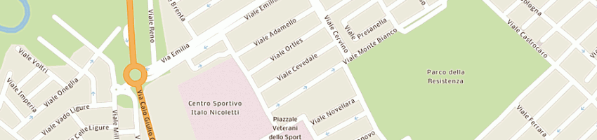 Mappa della impresa migani oreste a RICCIONE