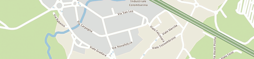 Mappa della impresa saadia snc a RICCIONE