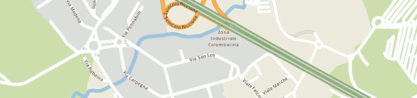 Mappa della impresa lavanderia gioel a RICCIONE