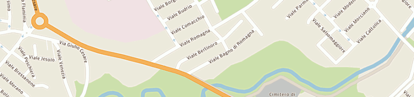 Mappa della impresa termotecnica nuova di tiboni sergio e morganti luigi (snc) a RICCIONE