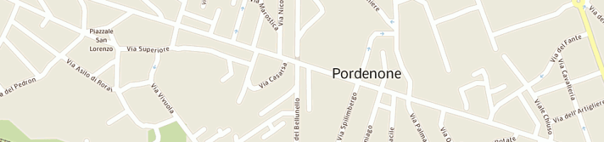 Mappa della impresa centrogomme srl a PORDENONE