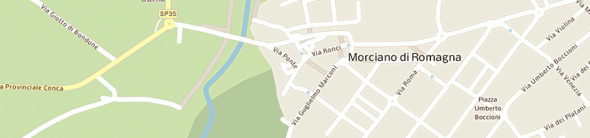 Mappa della impresa turci fernando a MORCIANO DI ROMAGNA