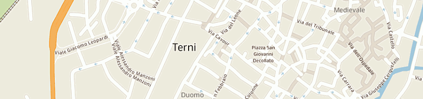 Mappa della impresa rivelli giuseppe a TERNI