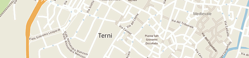 Mappa della impresa camerinelli nazarena a TERNI