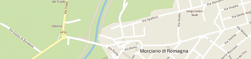 Mappa della impresa morelli antonio a MORCIANO DI ROMAGNA