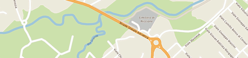 Mappa della impresa ceramiche pulle' srl a RICCIONE