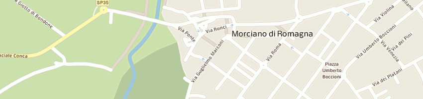 Mappa della impresa morelli elda di sammarini sauro e c snc a MORCIANO DI ROMAGNA