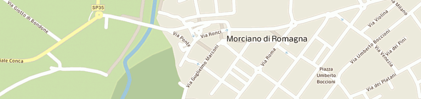 Mappa della impresa parrucchiera ciuffoli giuseppina a MORCIANO DI ROMAGNA
