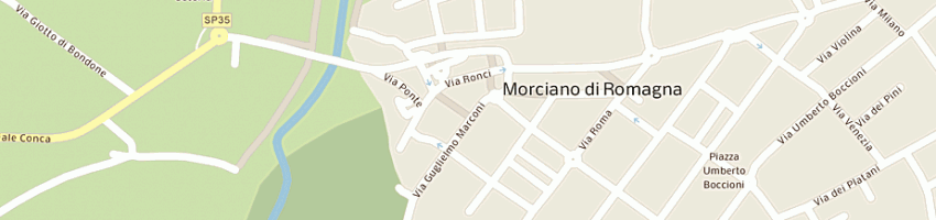 Mappa della impresa pierleoni loredana a MORCIANO DI ROMAGNA