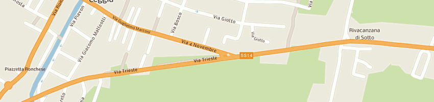 Mappa della impresa friulana costruzioni srl a CEGGIA