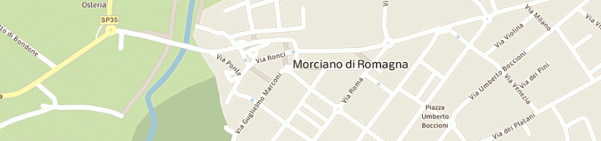 Mappa della impresa caffe' centrale di talamelli massimo e c snc a MORCIANO DI ROMAGNA