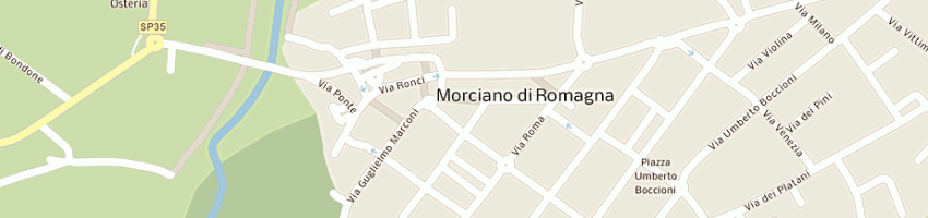 Mappa della impresa biondi pierluigi a MORCIANO DI ROMAGNA