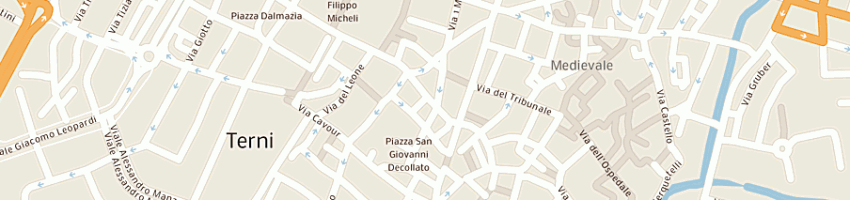 Mappa della impresa stranidea di tacconelli benedetta a TERNI