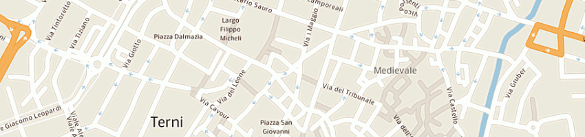 Mappa della impresa sisters moda snc di cicoletti c e t a TERNI