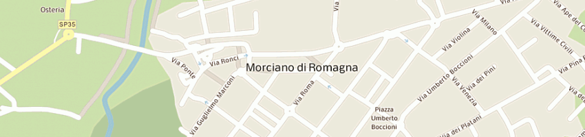 Mappa della impresa rodofili giuseppina a MORCIANO DI ROMAGNA