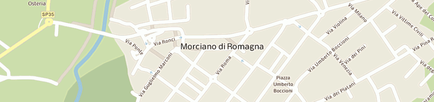Mappa della impresa giovanetti sonia a MORCIANO DI ROMAGNA