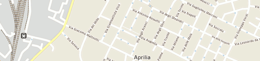 Mappa della impresa angeloni alberto orafo a APRILIA