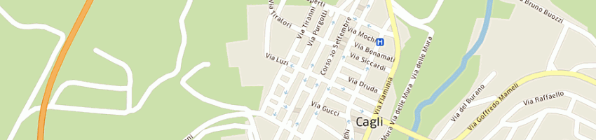 Mappa della impresa gabbanella fabiola a CAGLI