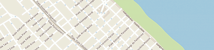 Mappa della impresa palazzi daniela a RICCIONE
