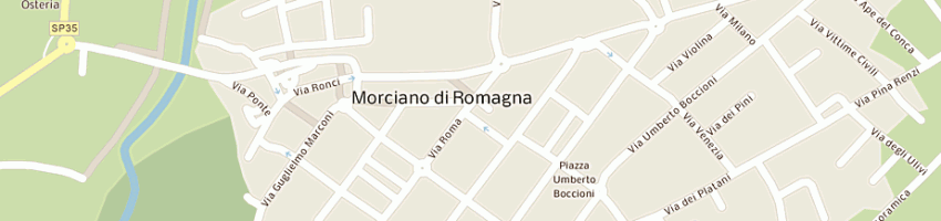 Mappa della impresa casa di cura privata prof e montanari spa a MORCIANO DI ROMAGNA