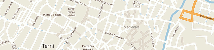 Mappa della impresa ape di mir srl a TERNI