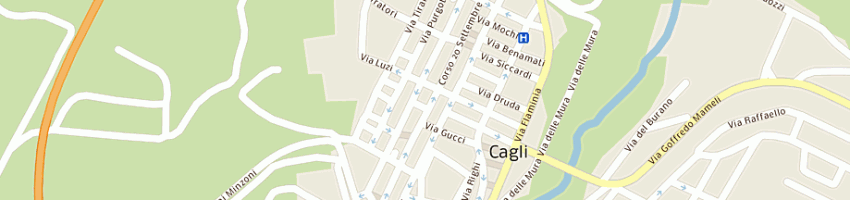 Mappa della impresa caffe del commercio di bartoli fabrizio a CAGLI