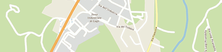 Mappa della impresa tecnor sistemi salciccia fedrighelli tassi (snc) a CAGLI