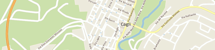 Mappa della impresa assicurazioni ras a CAGLI