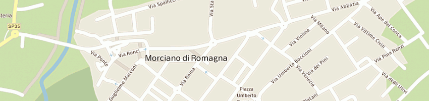 Mappa della impresa bar del centro di ricci luigi a MORCIANO DI ROMAGNA