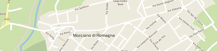 Mappa della impresa bar tempini maurizio e c snc a MORCIANO DI ROMAGNA