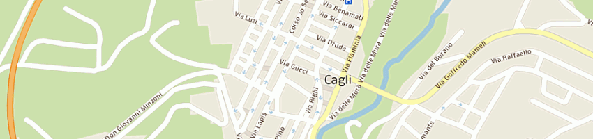 Mappa della impresa santi arredamenti e cucine di santi giuseppe e c snc a CAGLI