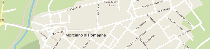 Mappa della impresa nuova plastica 2000 di allegrucci franco a MORCIANO DI ROMAGNA