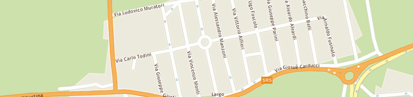 Mappa della impresa battista srl a GUIDONIA MONTECELIO