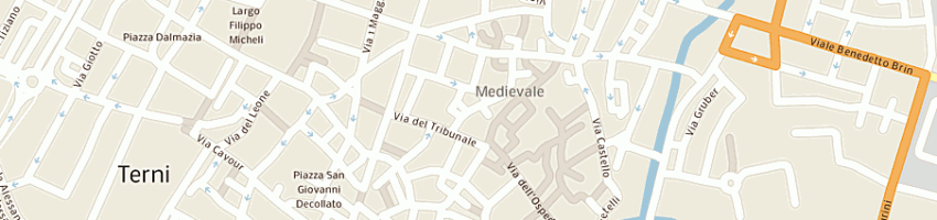 Mappa della impresa la vecchia bottega snc di grilli claudio e c a TERNI