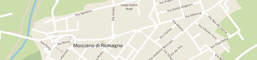Mappa della impresa evergreen bar di goatelli luigi e c snc a MORCIANO DI ROMAGNA