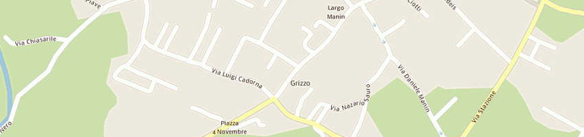 Mappa della impresa bar gelateria pizzeria pacina di de pol gianluigi e c snc a MONTEREALE VALCELLINA