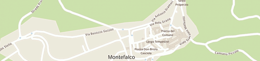 Mappa della impresa scuola elementare statale capoluogo a MONTEFALCO
