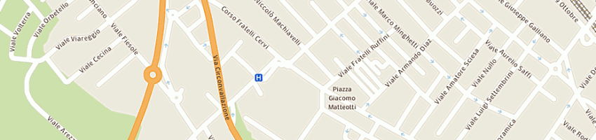 Mappa della impresa ciaschini fabrizio e fausto snc a RICCIONE