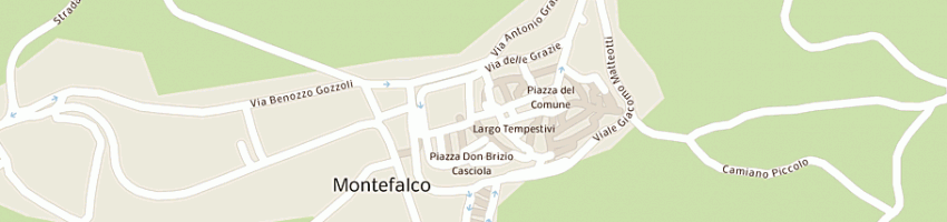 Mappa della impresa bar ristorante il falisco a MONTEFALCO