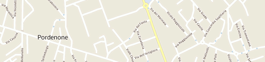 Mappa della impresa sb elettronica individuale a PORDENONE
