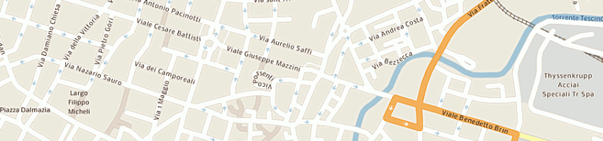 Mappa della impresa blue trend srl a TERNI