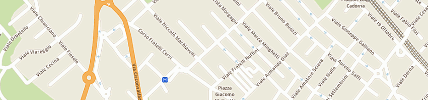Mappa della impresa la viola supermercati e discount srl a RICCIONE