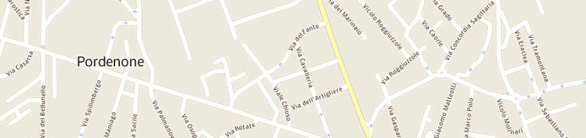 Mappa della impresa degan renato a PORDENONE