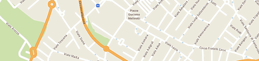 Mappa della impresa comune di riccione servizi comunali esterni a RICCIONE