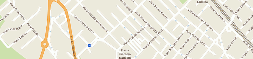 Mappa della impresa staff studio associato di del bianco alberta e zaghini stella a RICCIONE